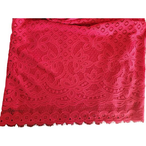 Tacera Fushia Eyelet Dress Sleeveless Lined Sz Medium - Picture 4 of 8